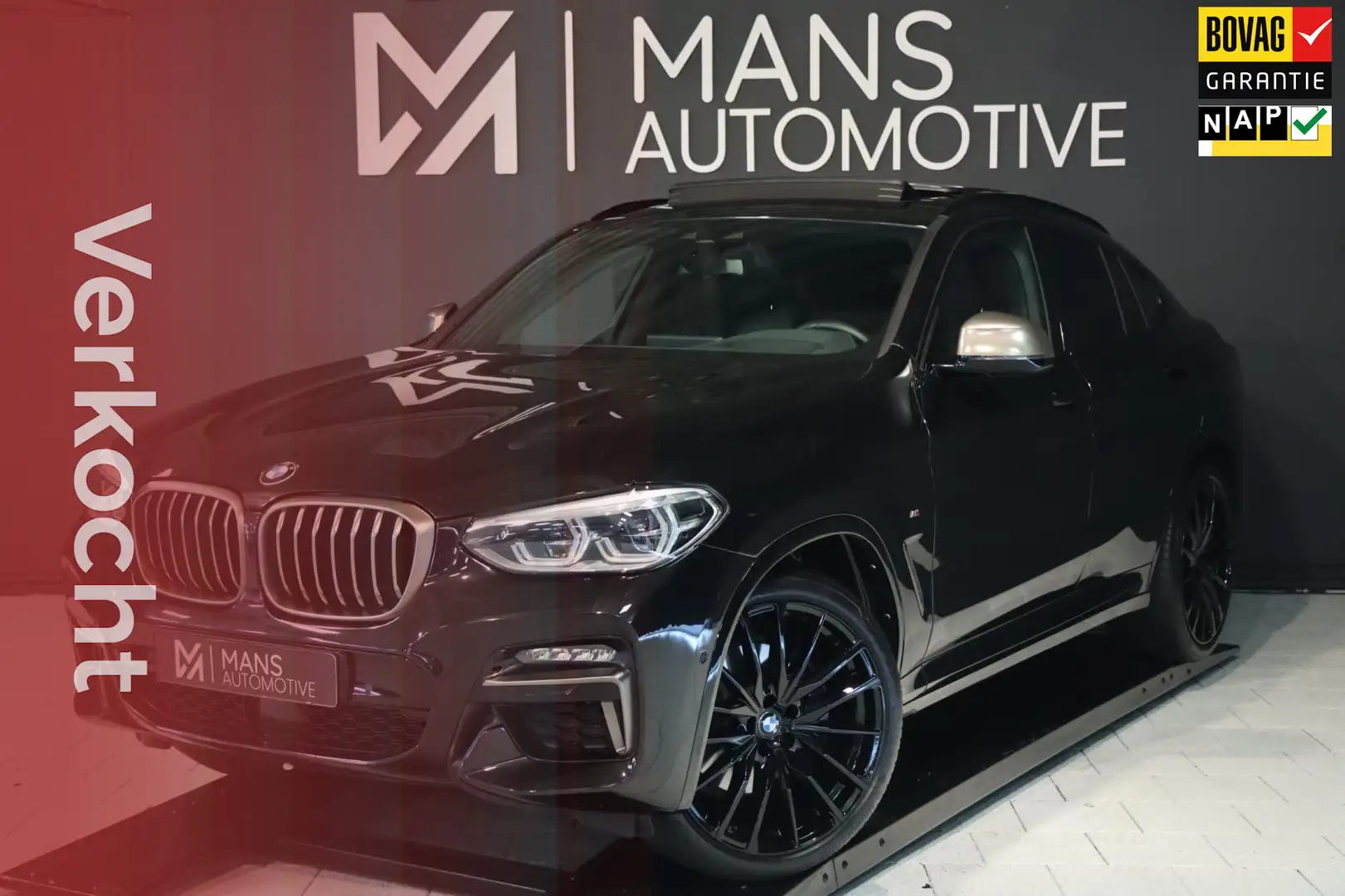 BMW X4 M40i M Sport / PANODAK / HUD / KEYLESS / DODEHOEK Zwart - 1