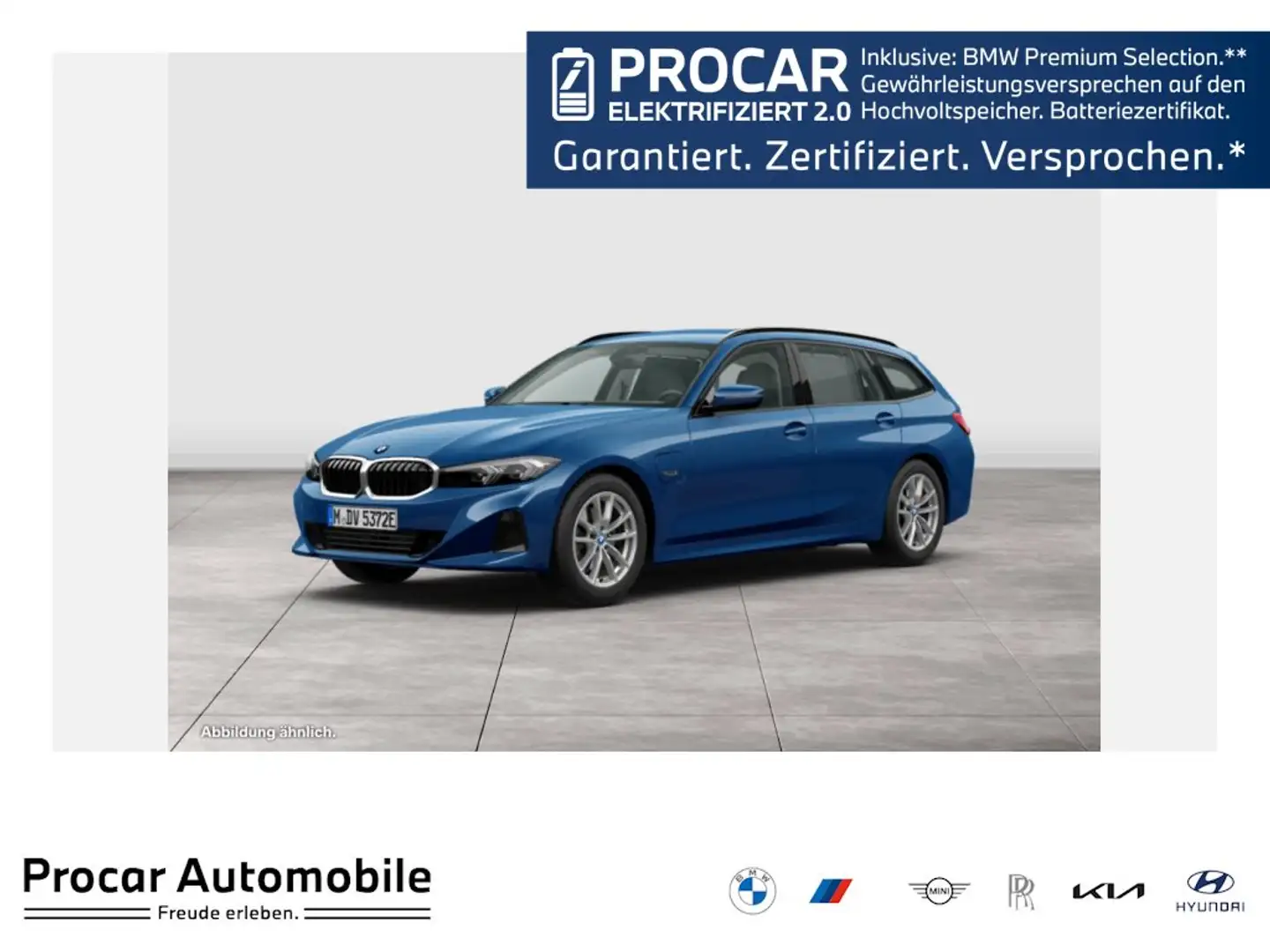 BMW 330 e Touring PDC Standheizung Shz. Lhz. CarPlay Blau - 1