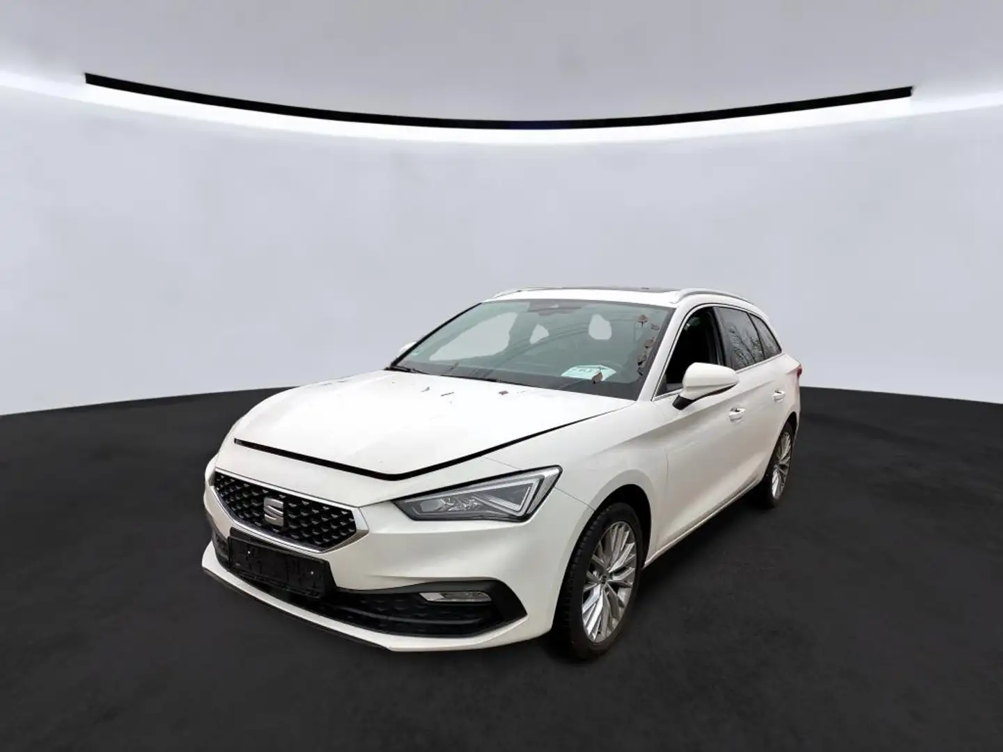 SEAT Leon ST 2.0 TDI DSG XC +PANO +ACC +LEDER +NAVI +LED +L Blanc - 2