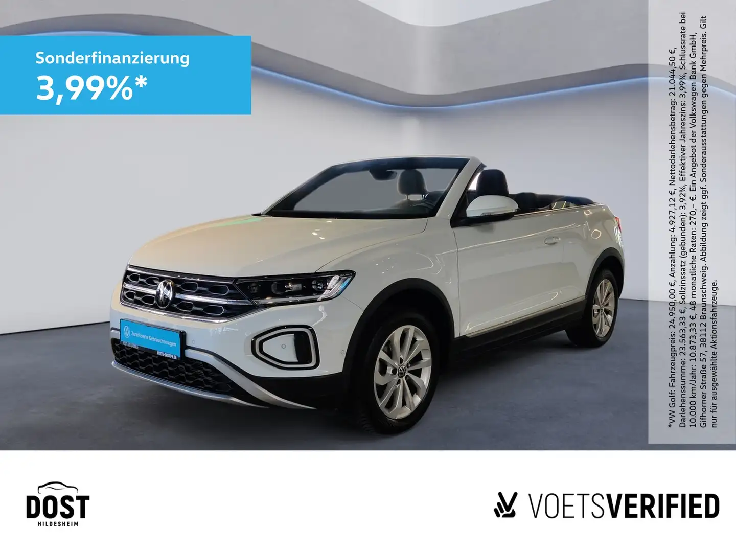Volkswagen T-Roc Cabriolet Style 1.0 TSI KAMERA+NAVI+SHZ Blanco - 1