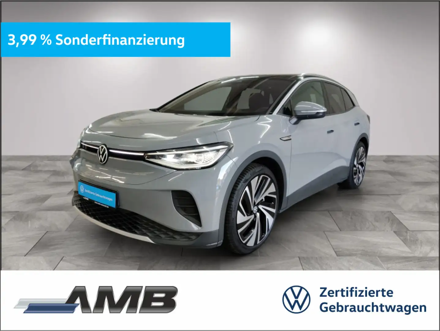 Volkswagen ID.4 Pro 77kWh/AHK/Matrix/Navi/Pano/Wärmepumpe Grau - 1