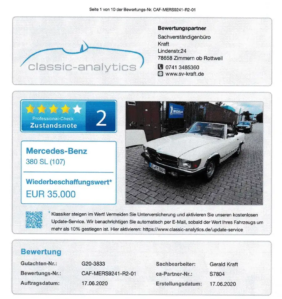 Mercedes-Benz SL 380 Automatik, foto 3