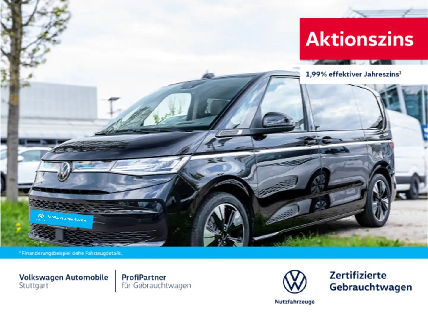 Volkswagen T7 Multivan Style 2,0 l 150 kW TSI OPF Fron tantrie Schwarz - 1