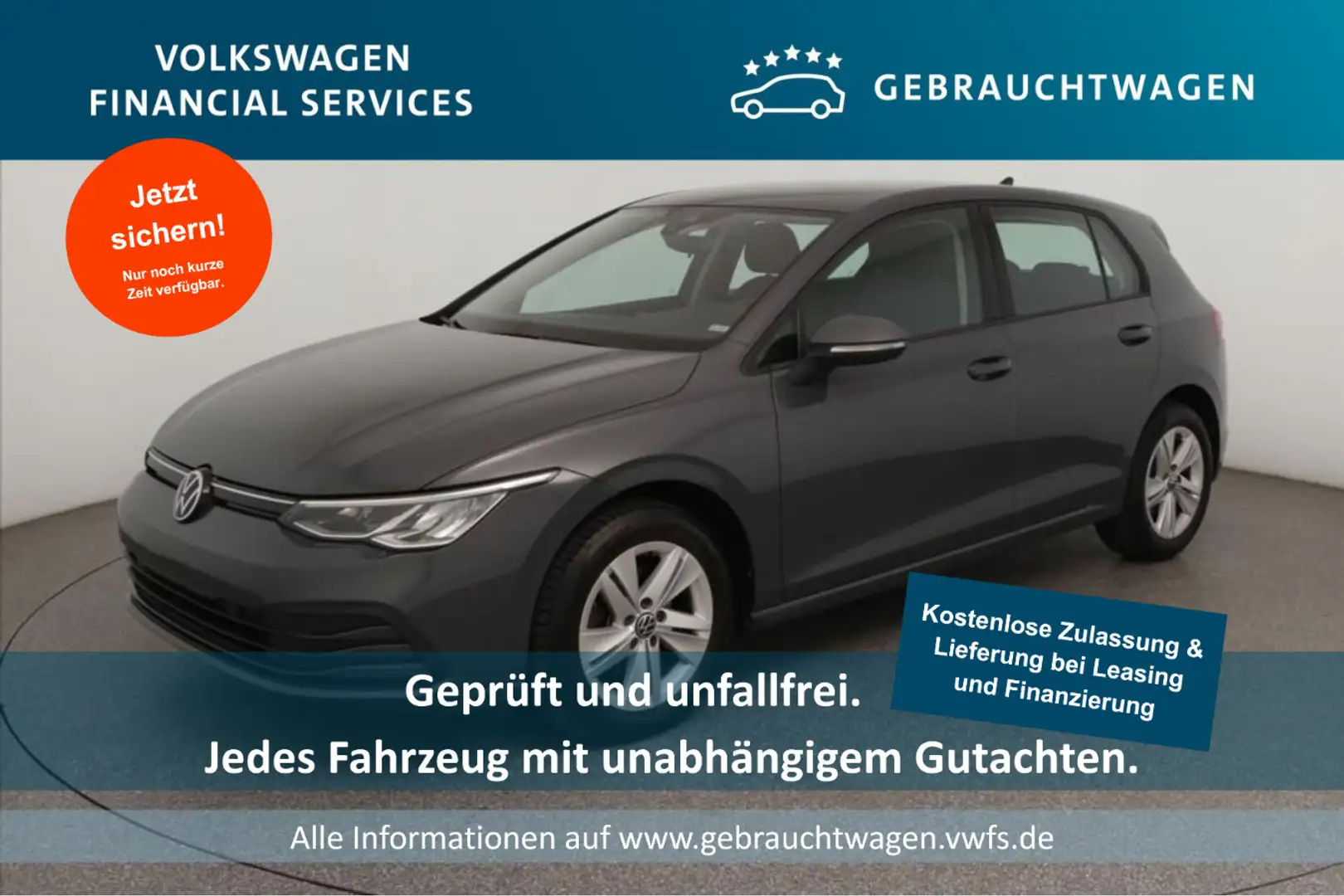 Volkswagen Golf Life 2.0 TDI PDC*Tempo*Klima*NAV*SH Grijs - 1