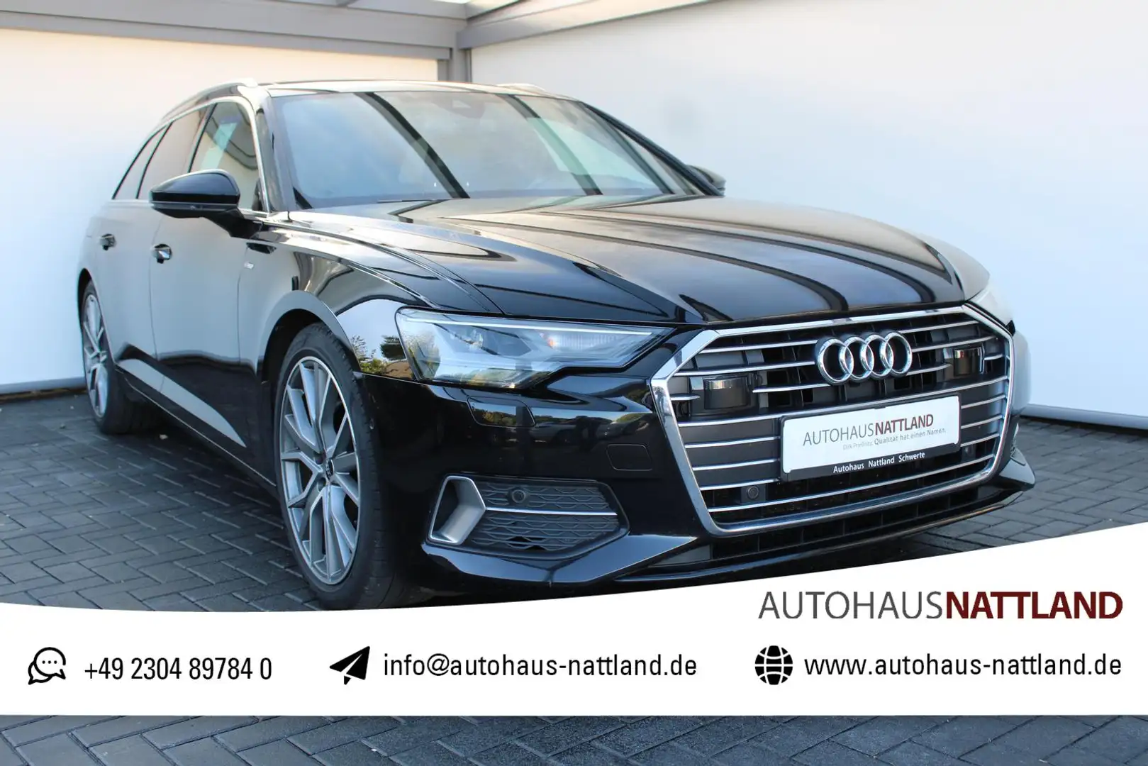 Audi A6 Avant 2.0 TDI S line Pano AHK ACC LED 1.Hd. Noir - 1