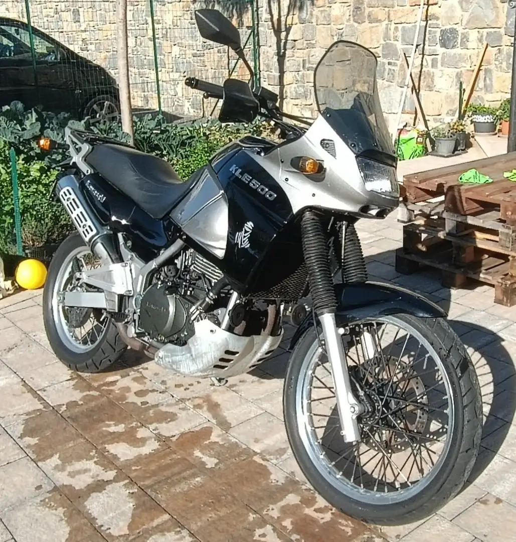 Kawasaki KLE 500 srebrna - 1