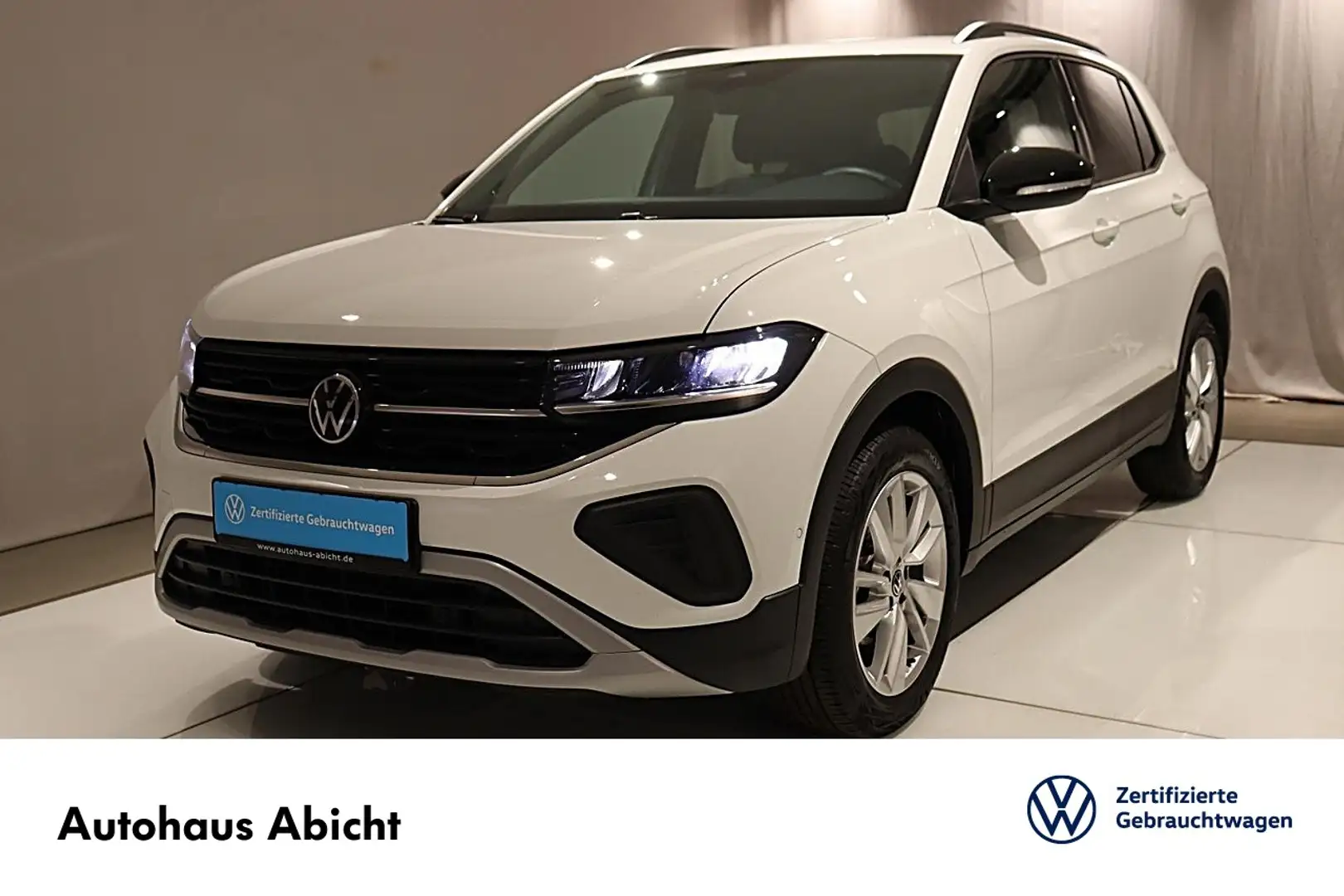 Volkswagen T-Cross GOAL 1.0 TSI ACC LED NAVI KAMERA PDC Anschlussgara Blanc - 1