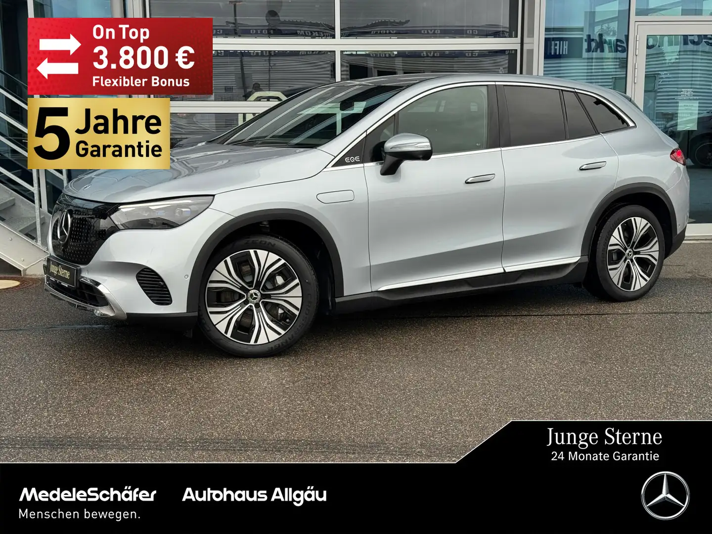Mercedes-Benz EQE SUV EQE SUV 350 4M ElectricART 20" AHK D-Light NP101 Silber - 1