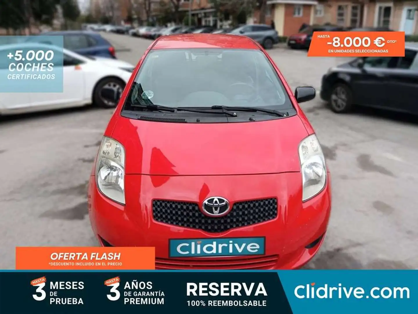 Toyota Yaris 1.4D-4D Live Rojo - 1