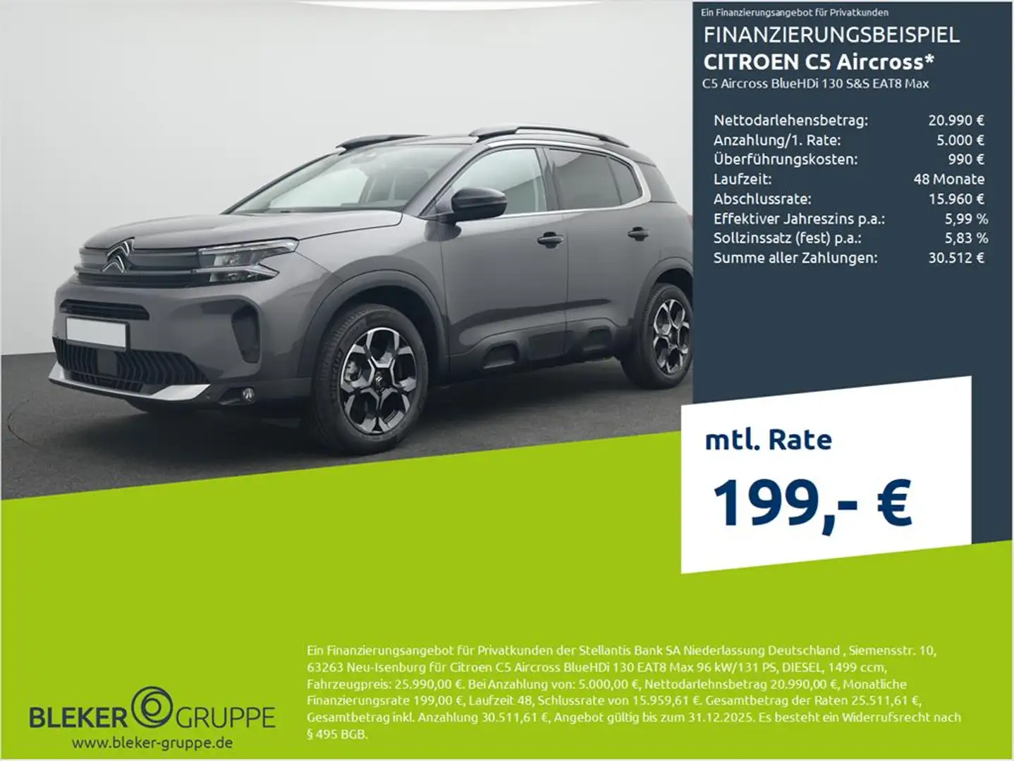 Citroen C5 Aircross C5 Aircross BlueHDi 130 S&S EAT8 Max Gris - 1