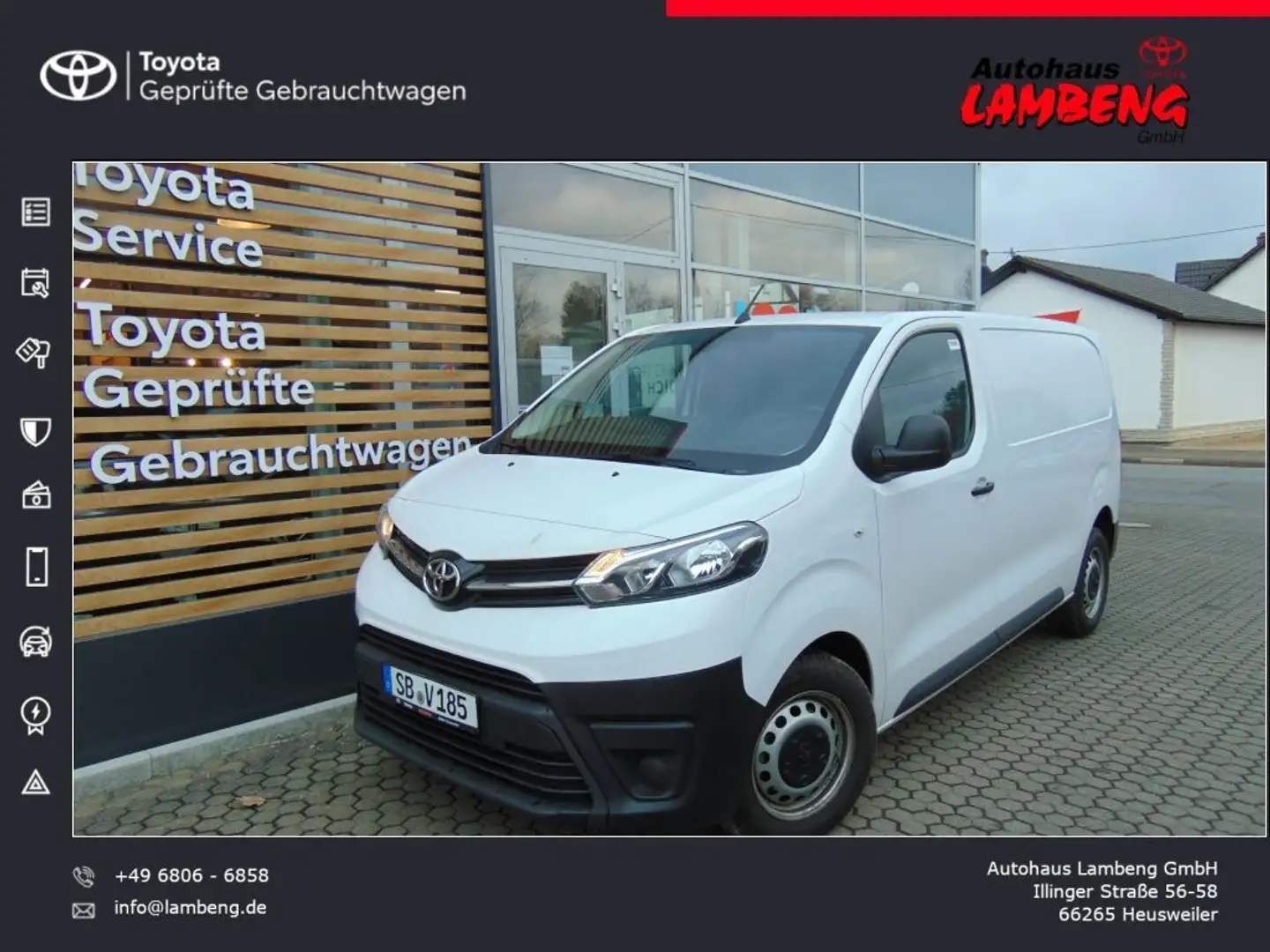 Toyota Proace 2,0-l-D-4D L1 Autm. Comfort Weiß - 1