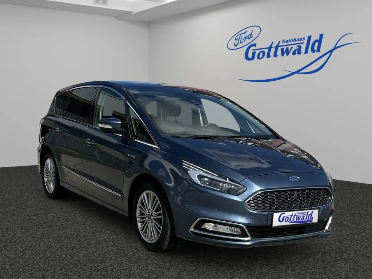 Ford S-Max Vignale Navi LED RFK  GJR AHK Totwinkelassi Winter Blau - 1