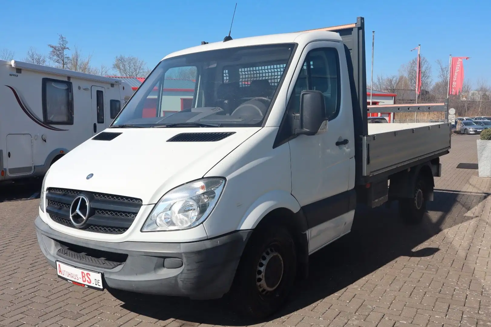 Mercedes-Benz Sprinter II Pritsche 210 CDI,3 SITZER,AHK,1.Hand Weiß - 2