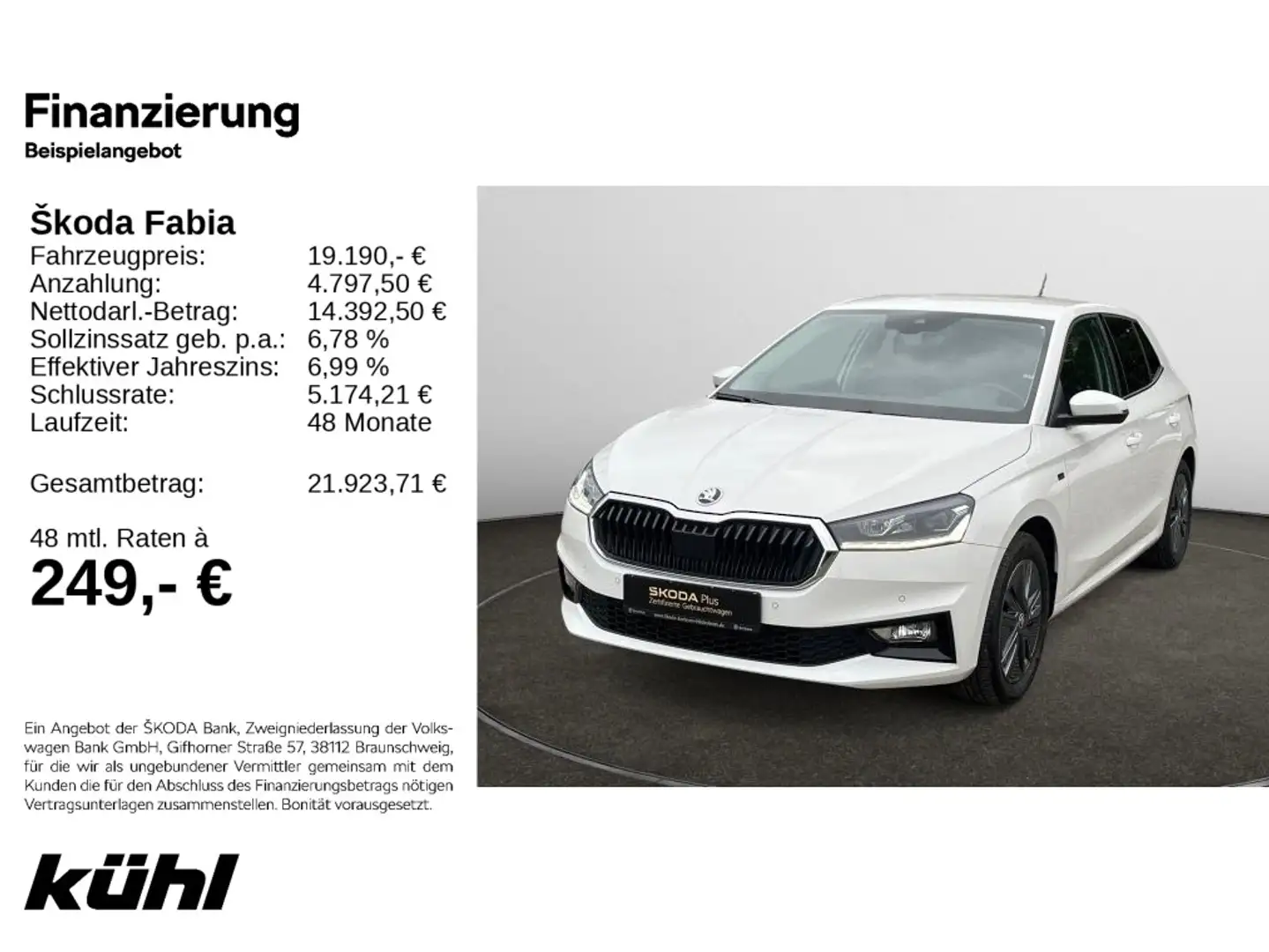 Skoda Fabia 1.0 TSI Selection LM16,SHZ.,Climatronic Blanc - 1