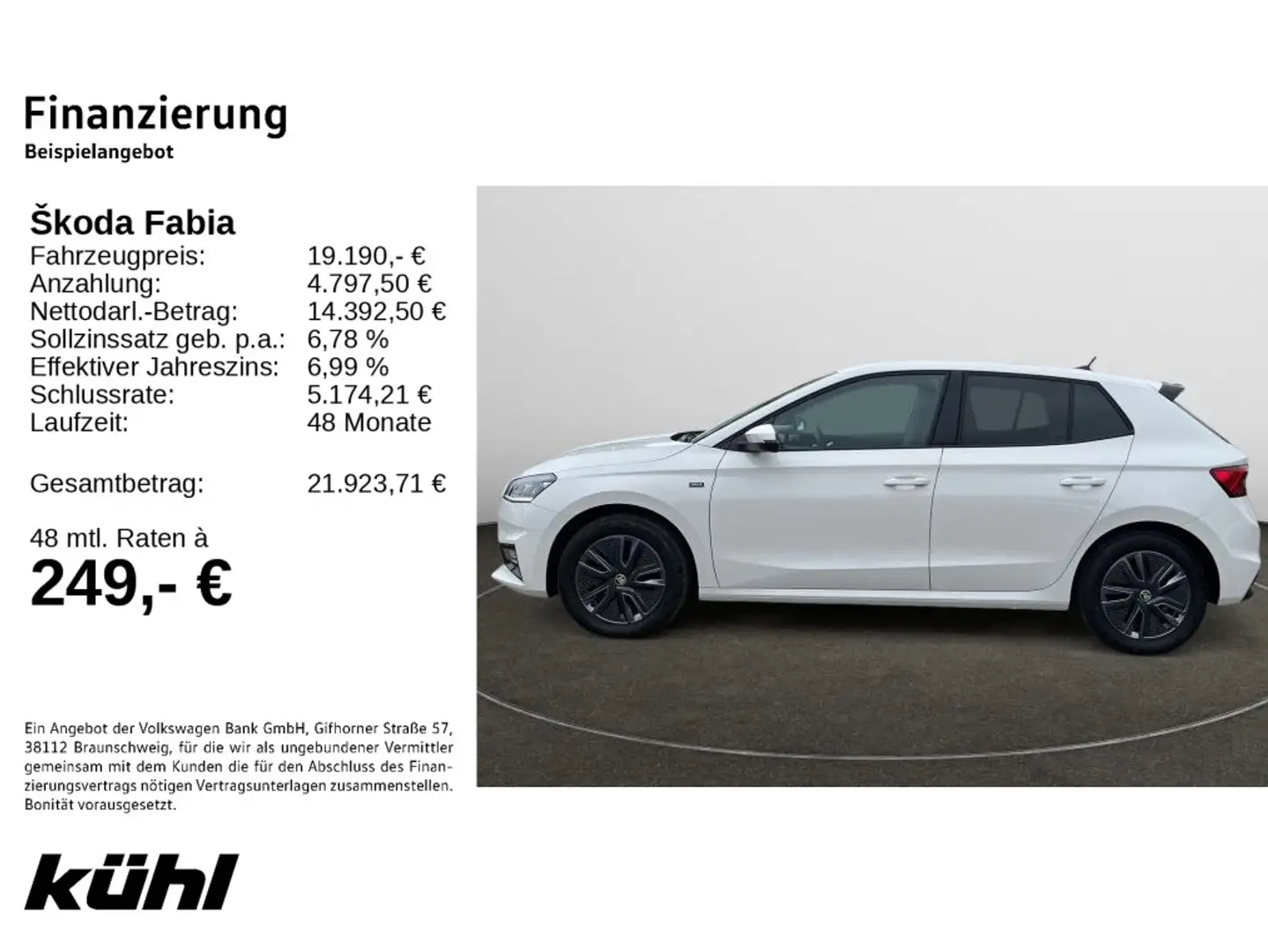 Skoda Fabia 1.0 TSI Selection LM16,SHZ.,Climatronic Blanc - 2