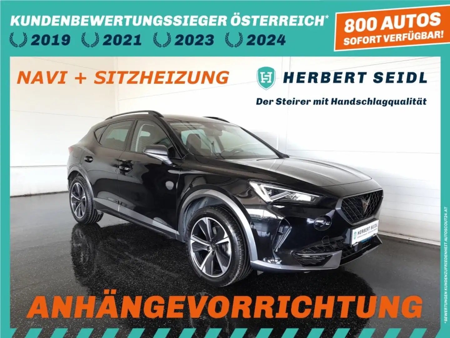 CUPRA Formentor PHEV DSG *VOLL-LED MIT DYN BLINKER & FLA / AHV & KAMERA / VIRTUELL / NAVI / ACC / E-KLAPPE / KEYLESS* Schwarz - 1