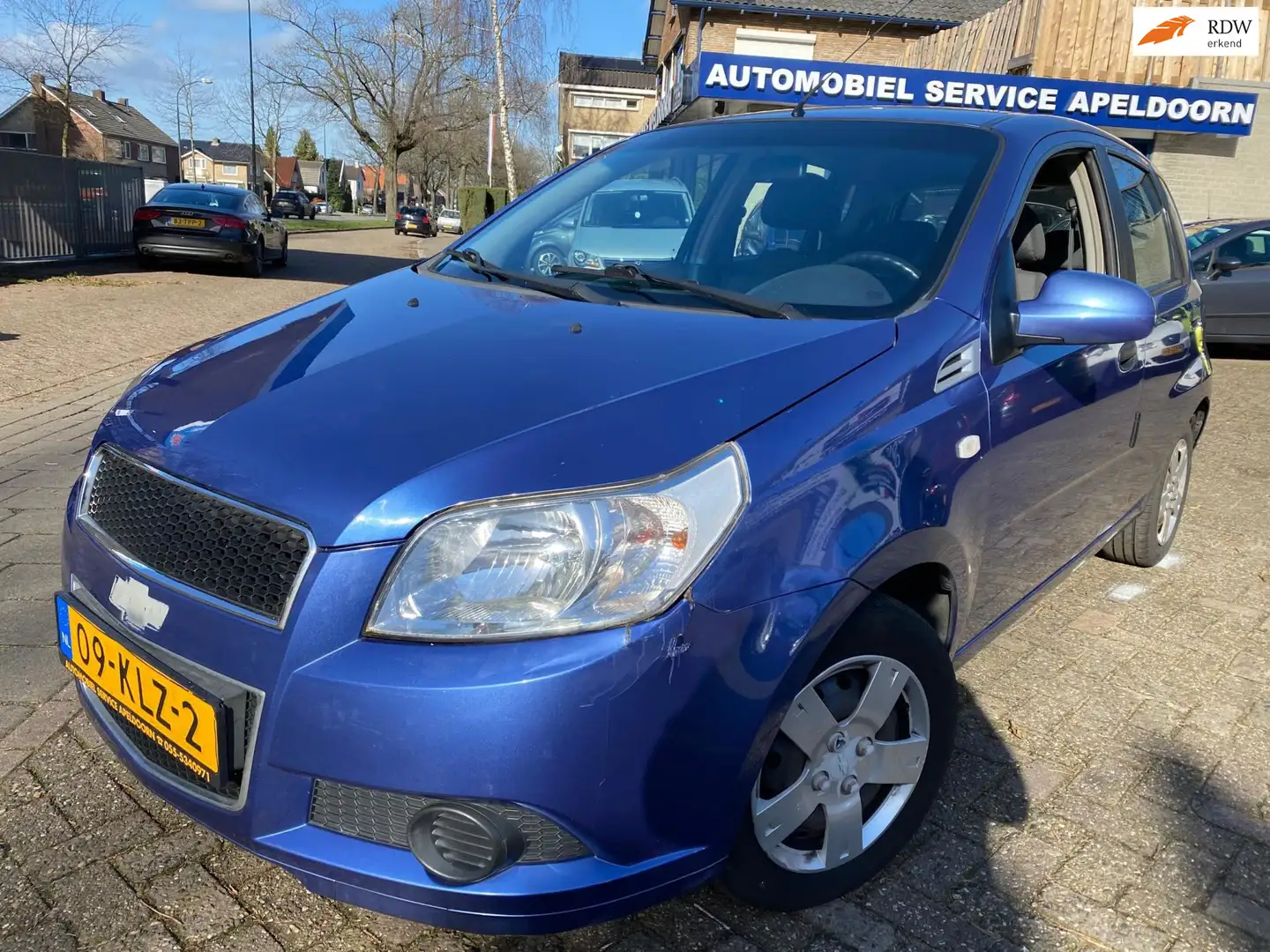 Chevrolet Aveo 85PK *APK*5DRS*STUURBEKR.*ELEK.RAMEN*NWE APK Blauw - 1