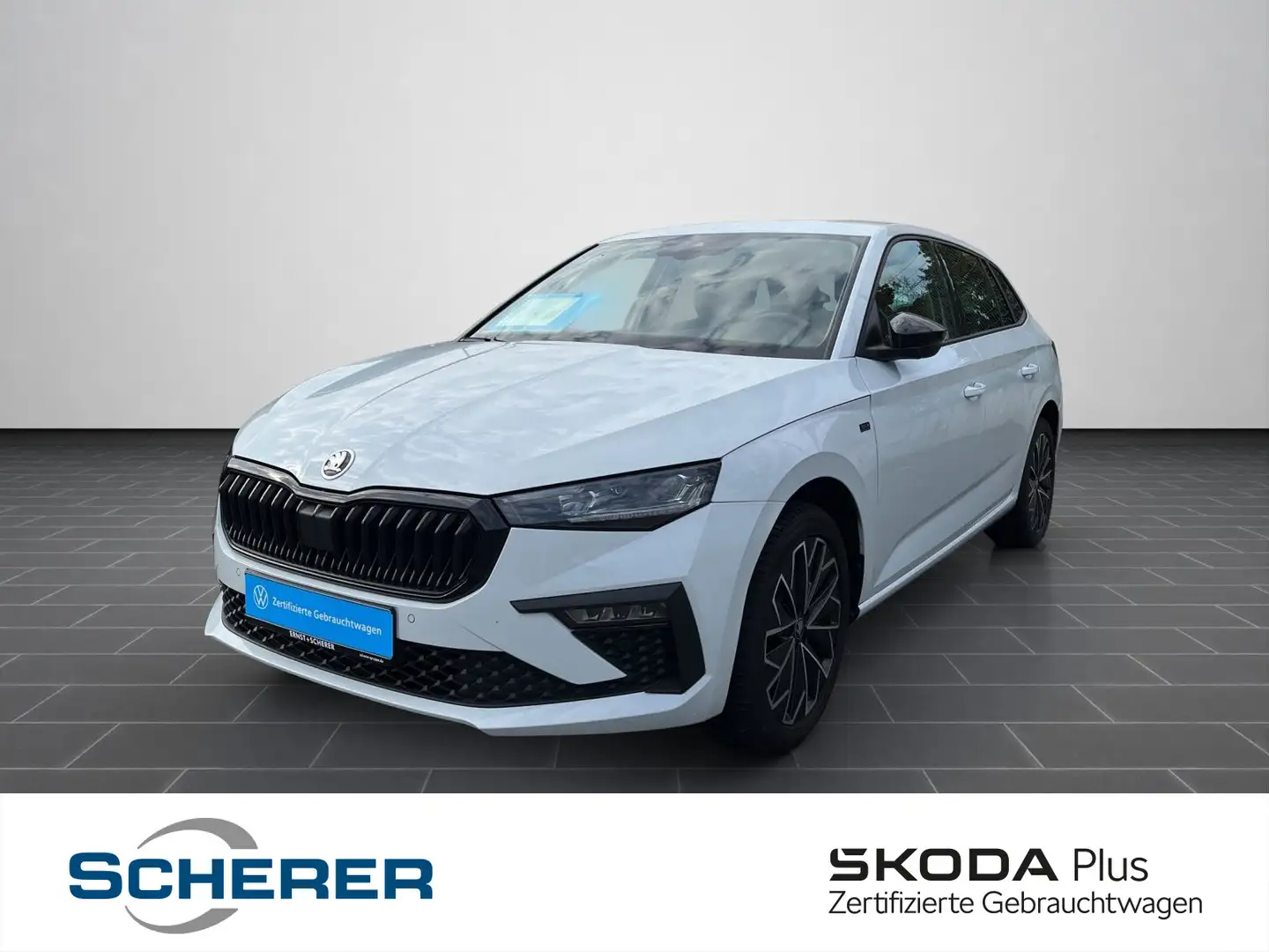 Skoda Scala 1.0 TSI DSG Tour LED+GRA+Kamera+Climatr+Si Weiß - 1