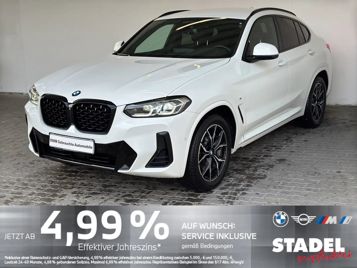 BMW X4 xDrive30d MSport Navi.LED.Standhz.AHK.ACC.RFK Weiß - 1