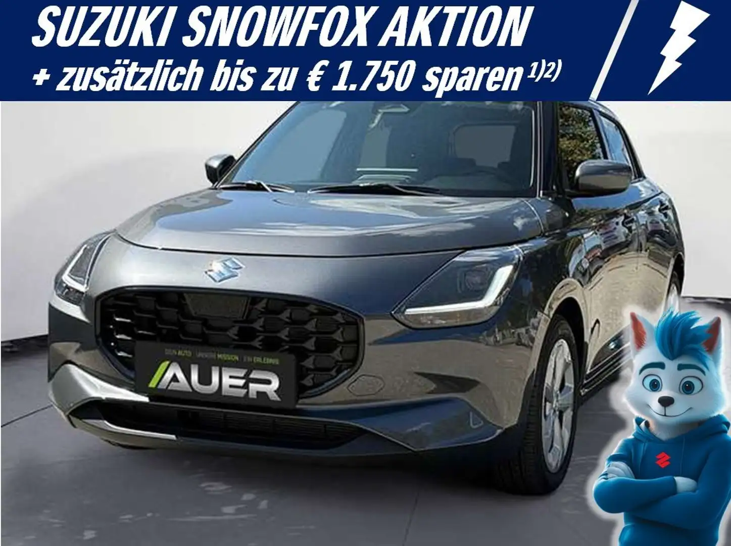 Suzuki Swift 1,2 Hybrid shine | ab 17.240,- Grau - 1
