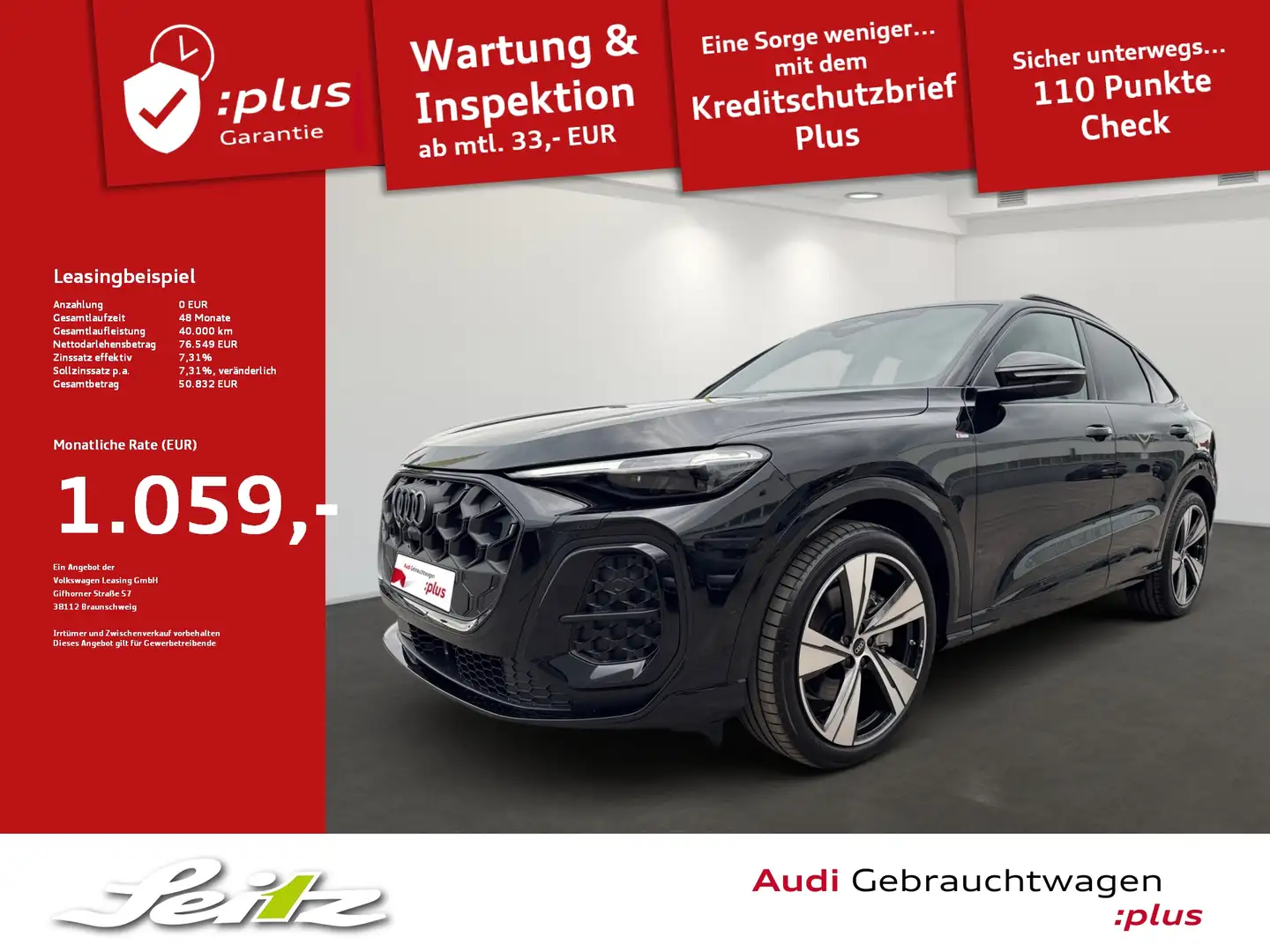 Audi Q5 Sportback 2.0 TDI quattro edition one mythosschwar Schwarz - 1