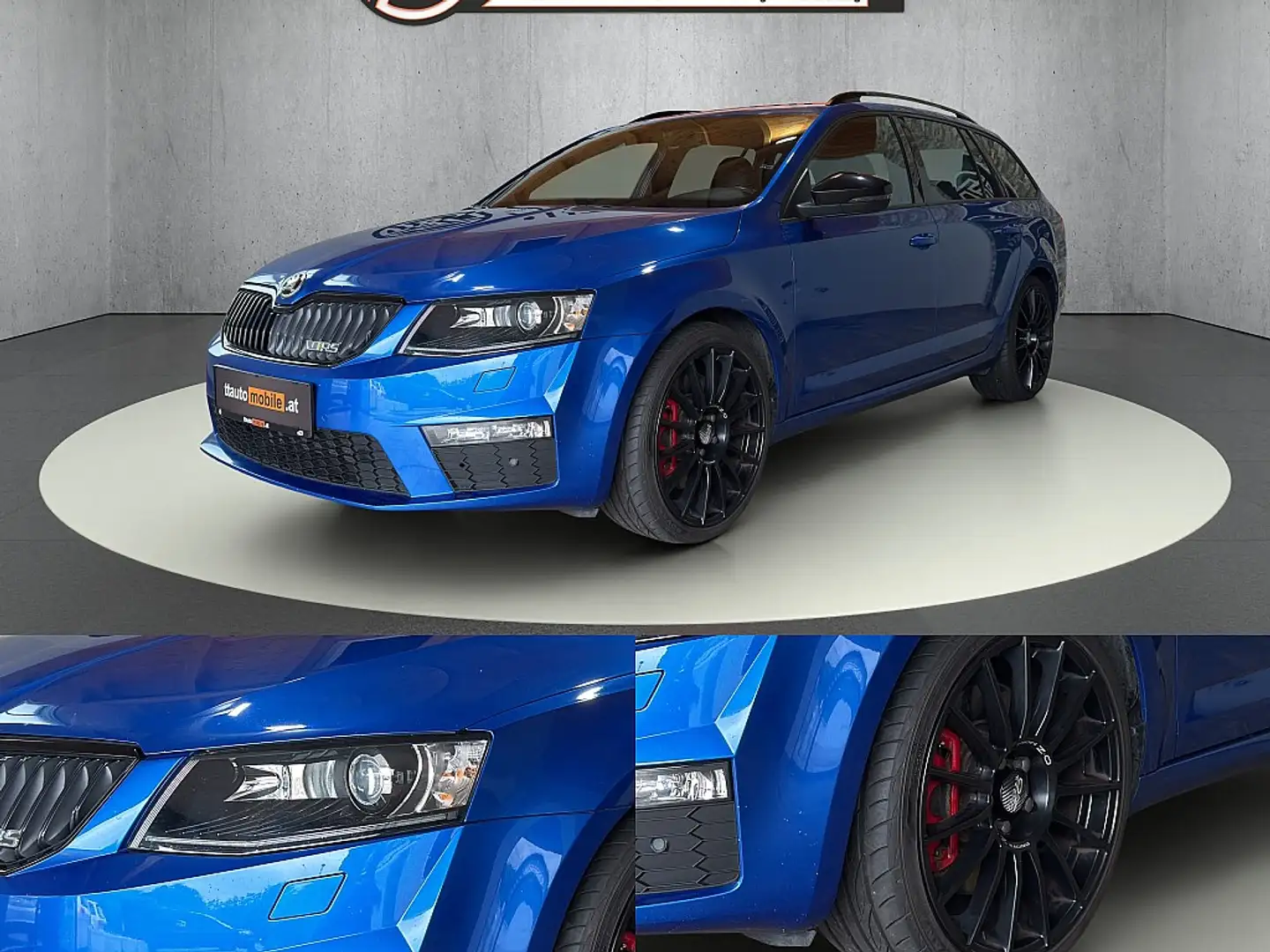 Skoda Octavia Combi RS 2,0 TSI Green tec DSG Bleu - 2