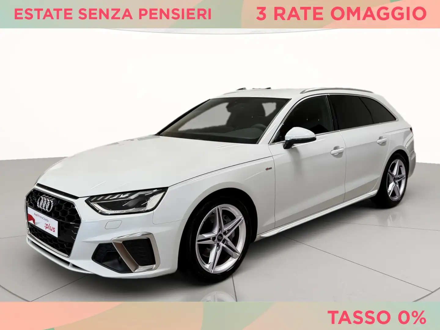 Audi A4 avant 40 2.0 tdi mhev s line edition quattro 204cv Bianco - 1