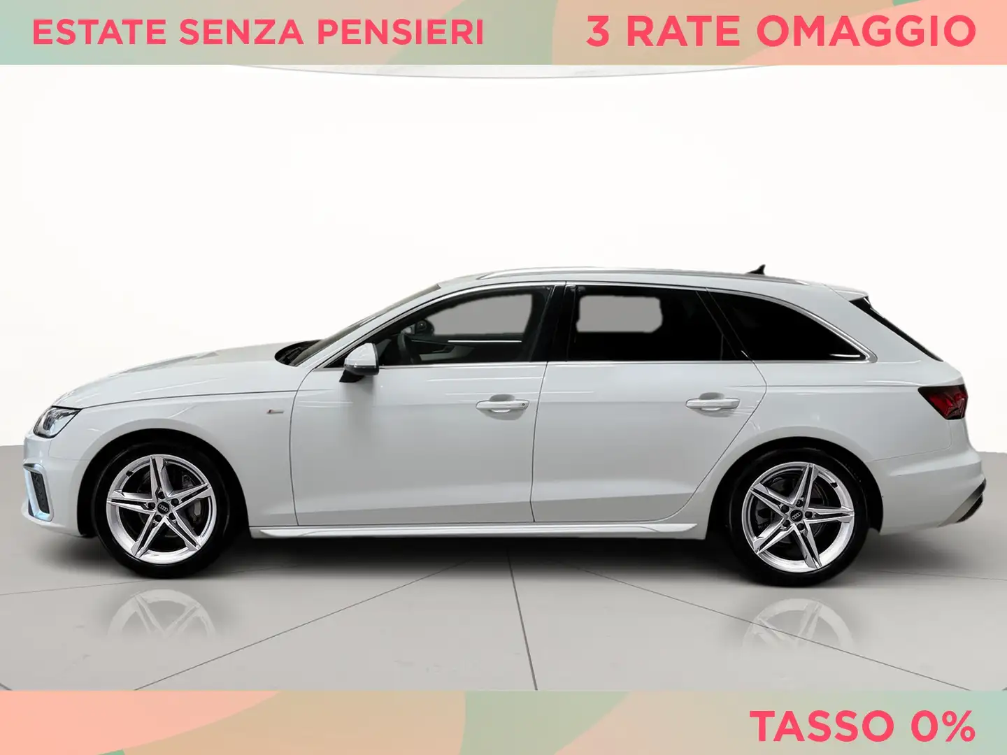 Audi A4 avant 40 2.0 tdi mhev s line edition quattro 204cv Bianco - 2