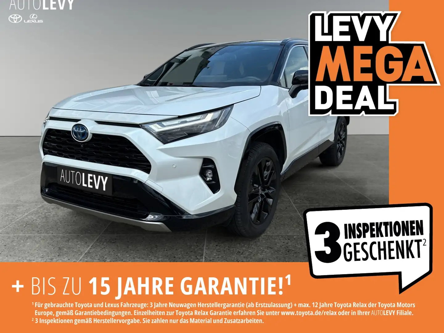 Toyota RAV 4 RAV4 2.5 Hybrid Style *NAVI*PDC*SHZ*CARPLAY*AA* Weiß - 1
