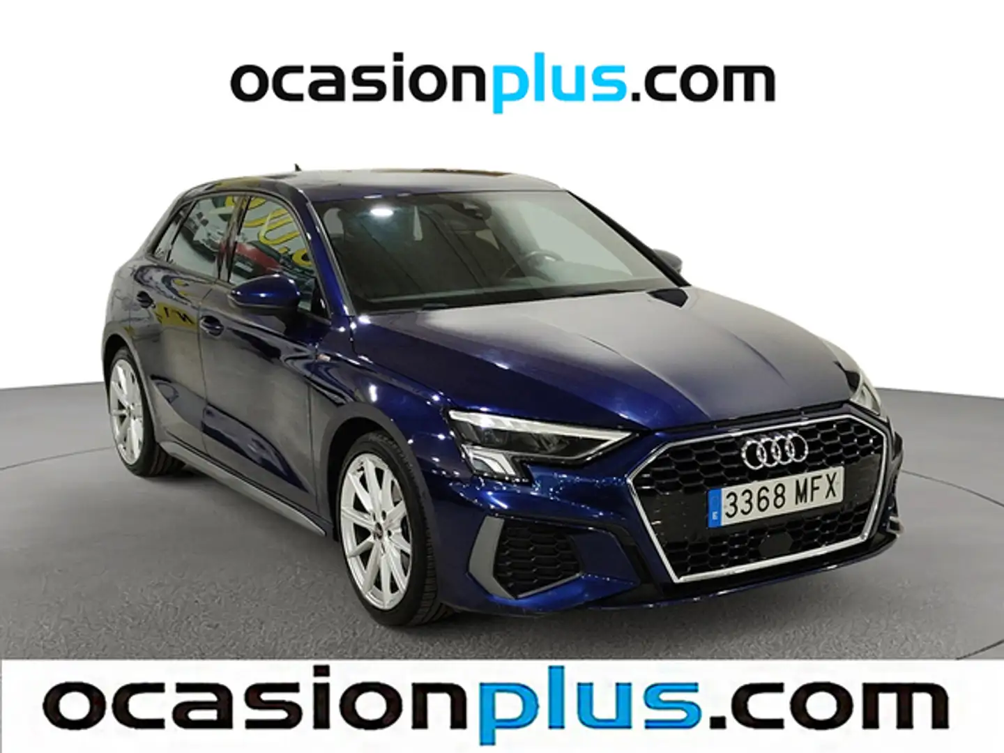 Audi A3 Sportback 35TDI S line S tronic Bleu - 2