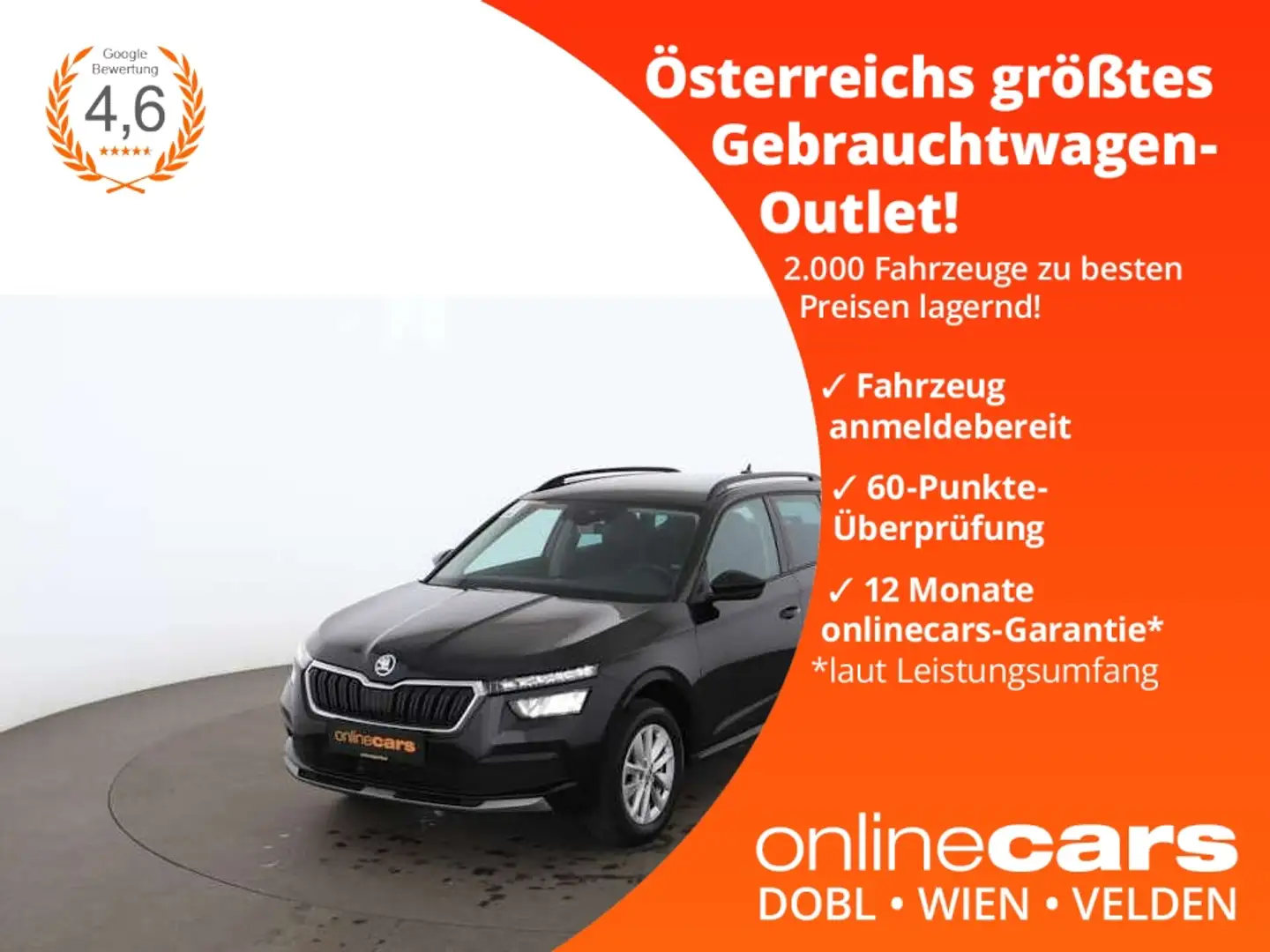 Skoda Kamiq 1.0 TSI Selection LED RADAR SITZHZG ASSIST Schwarz - 1