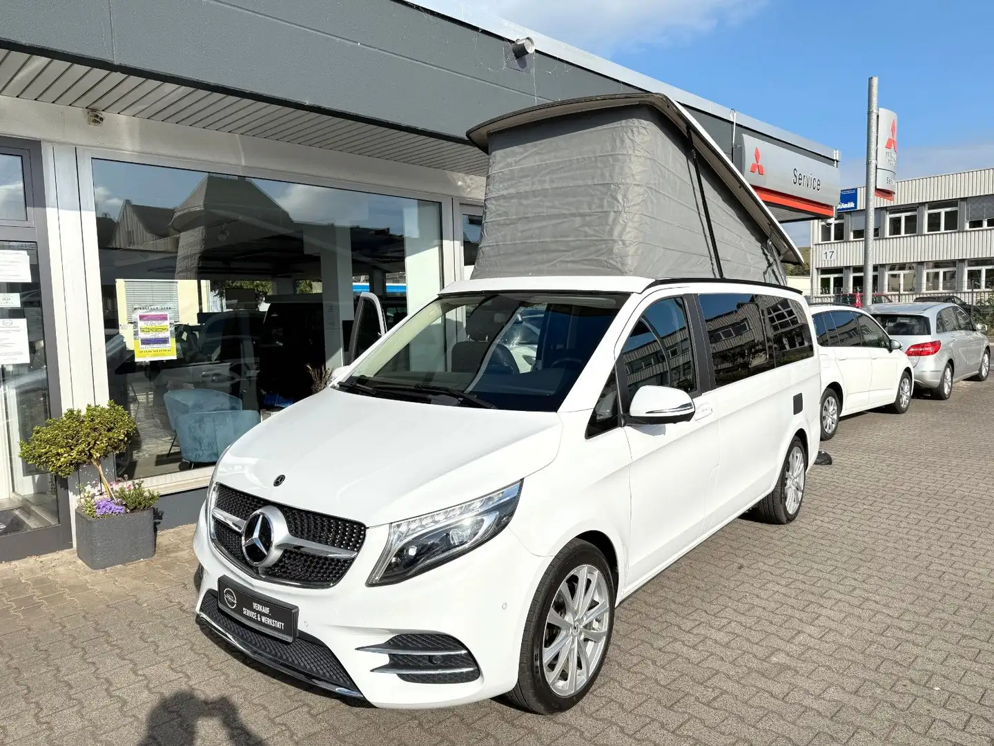 Mercedes-Benz V 300 Marco Polo *AMG*AHK*CAMPINGAUSR 5-SITZER* Blanc - 2
