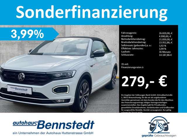Imagine Volkswagen T-Roc Cabrio 1.5 TSI DSG R-Line BEATS LEDER DCC AHK 19"