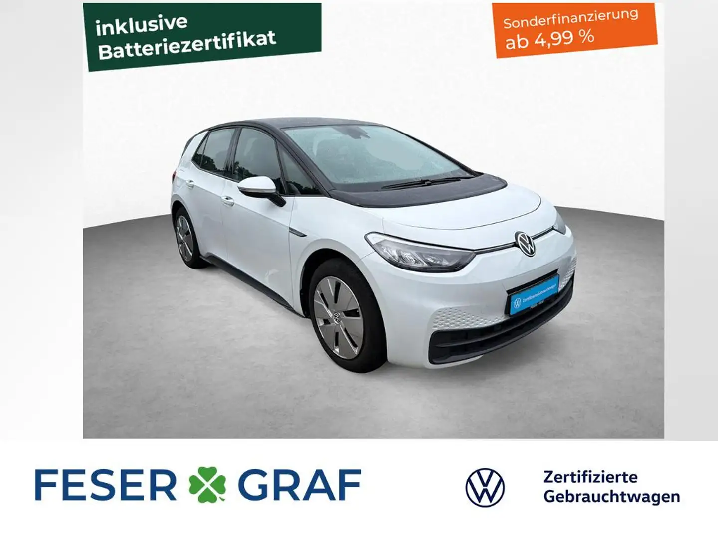 Volkswagen ID.3 Pro Performance 1-Gang-Automatik NAVI PDC LED Blanc - 1