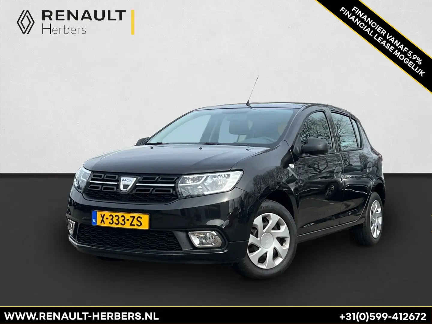 Dacia Sandero 1.0 TCe 90 Essential AIRCO / STOELVERWARMING Noir - 1