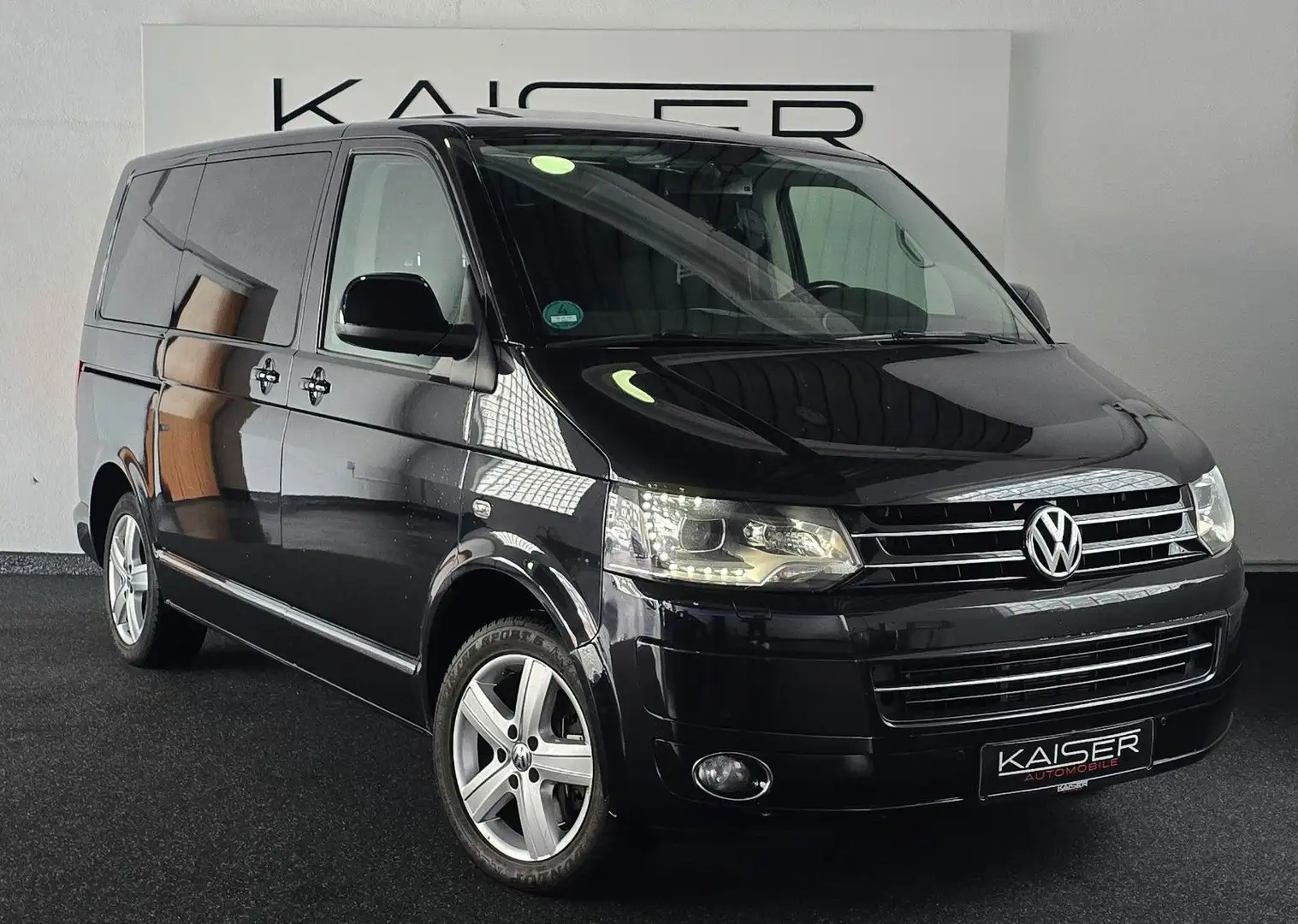 Volkswagen T5 Transporter T5 Bus Multivan*STD-HZ.*SCHIEBED.*KAMERA*SPUR*PD Schwarz - 2