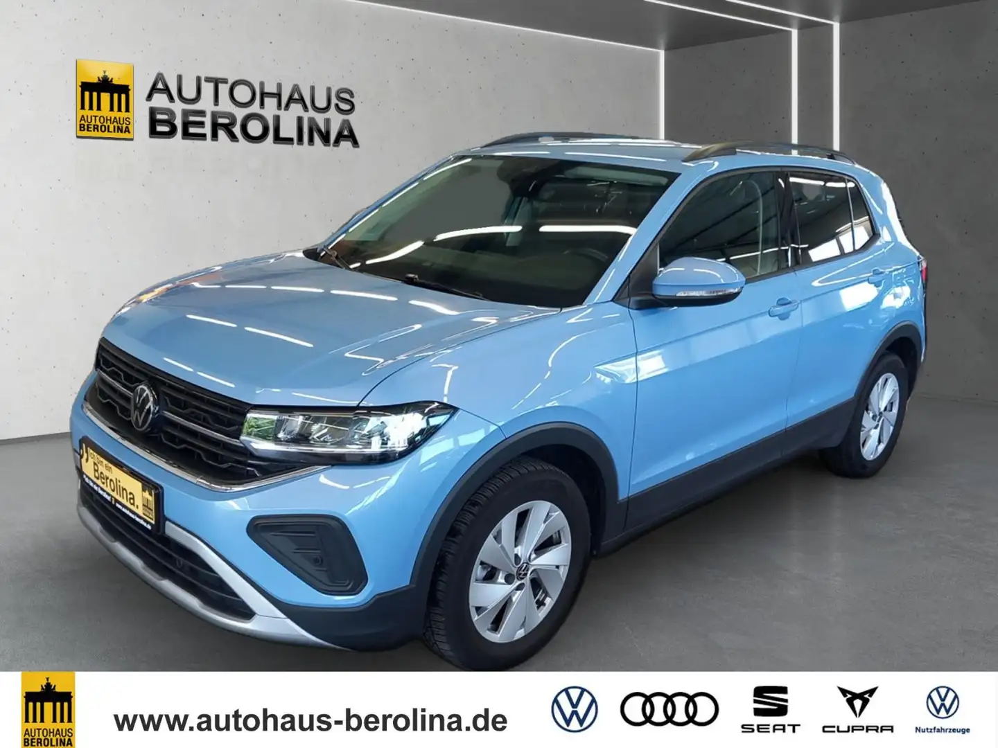 Volkswagen T-Cross 1.0 TSI Life DSG *NAVI*IQ.DRIVE*ACC*LED* Bleu - 2