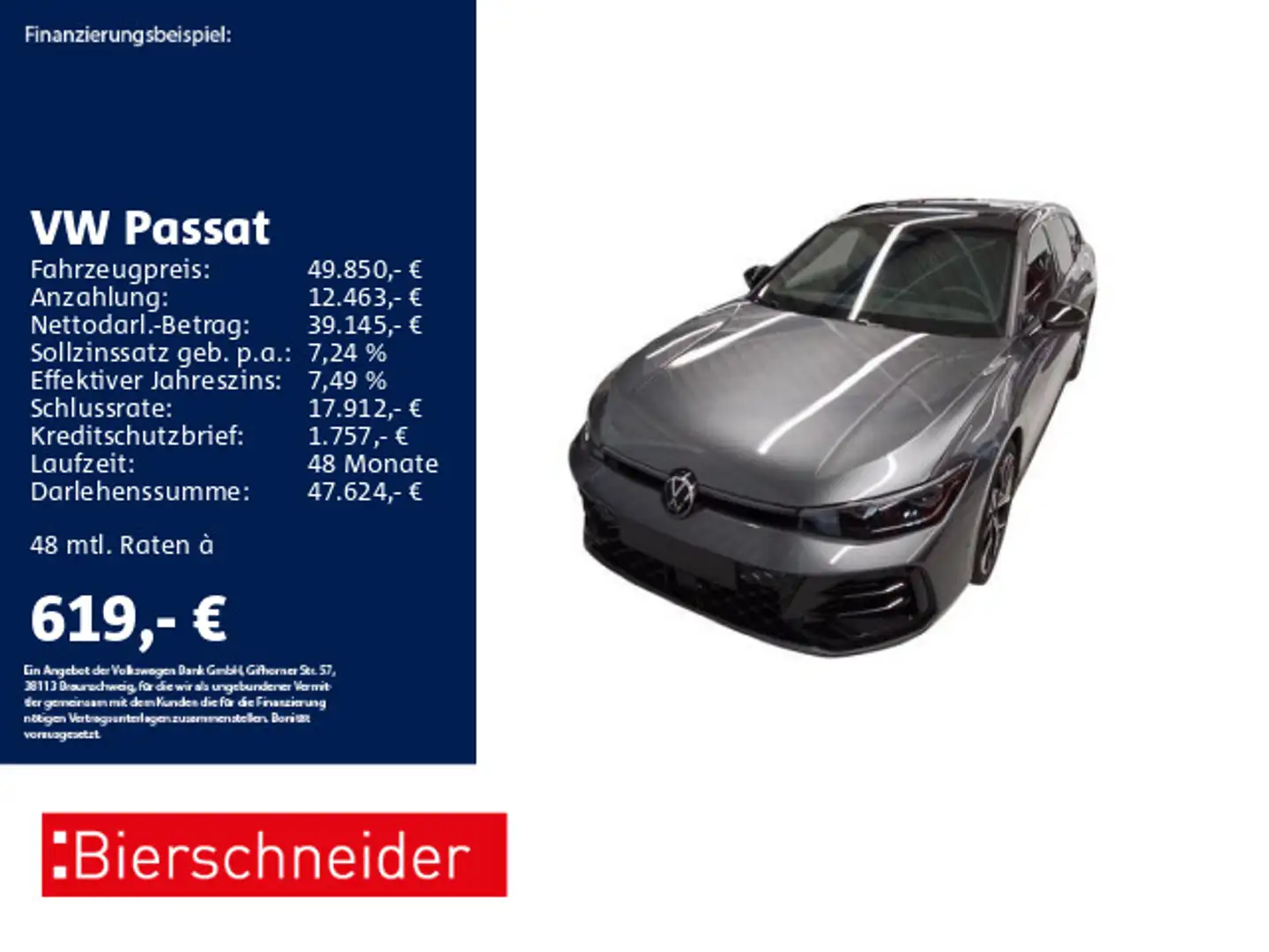 Volkswagen Passat Variant Passat 2.0 TDI DSG 4Mo R-Line Signature AHK PANO Schwarz - 1