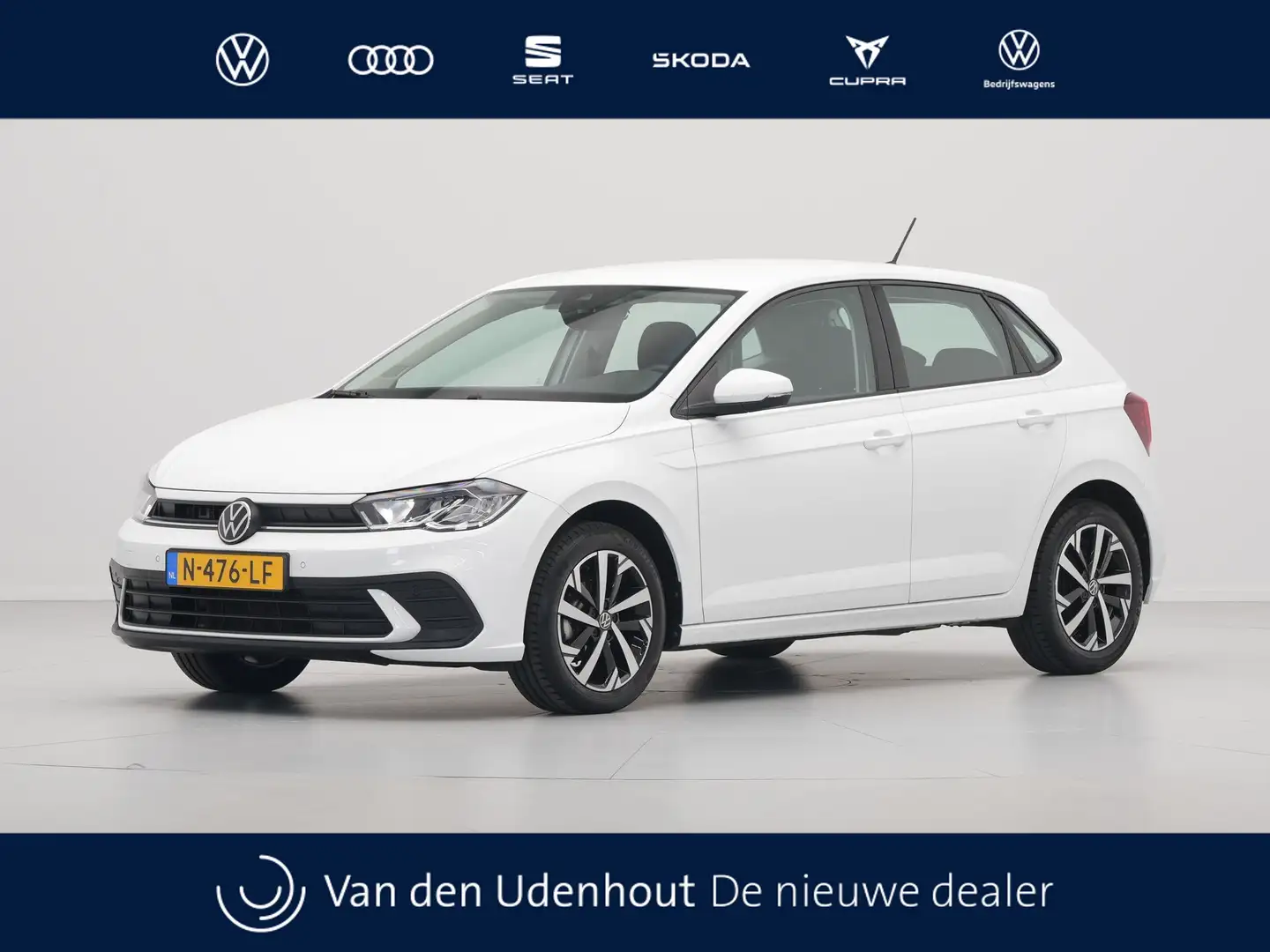 Volkswagen Polo 1.0 TSI 95pk DSG Life App Connect Clima Trekhaak Wit - 1