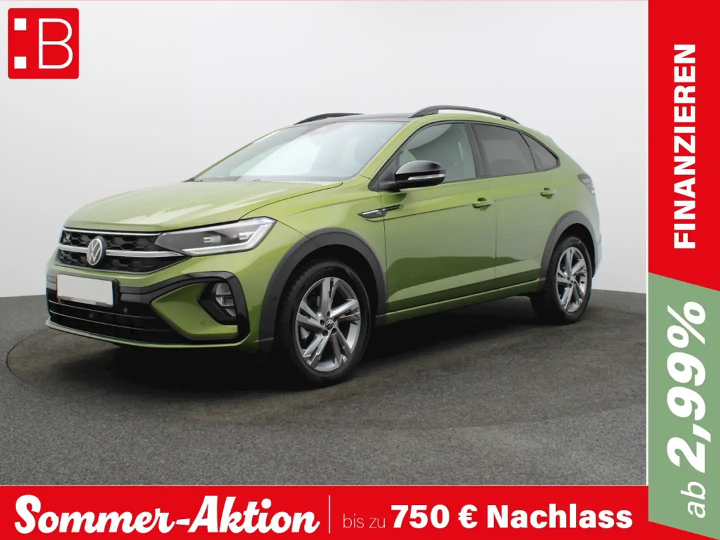 Volkswagen Taigo 1.5 TSI DSG R-Line IQ.LIGHT NAVI AHK ACC KAMERA PA Grün - 1