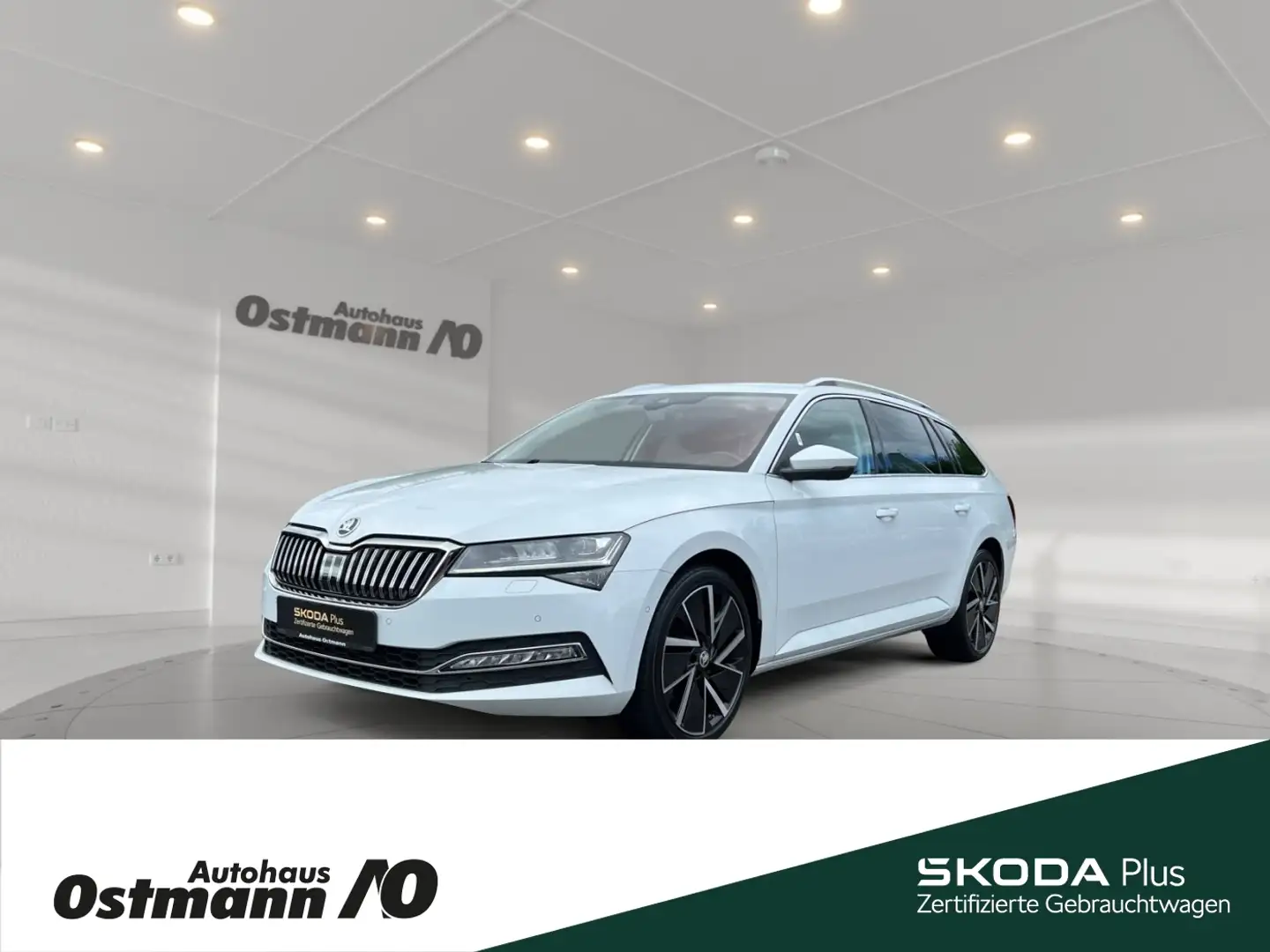 Skoda Superb Combi Style 110kw TDI DSG *STH*AHK*NAVI* Blanc - 1