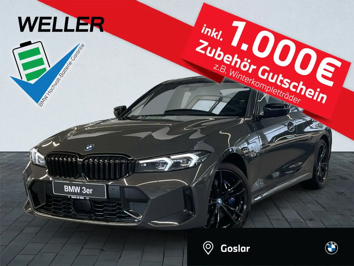 BMW 330 e Limousine Sportpaket Bluetooth Navi LED Klima Gris - 1