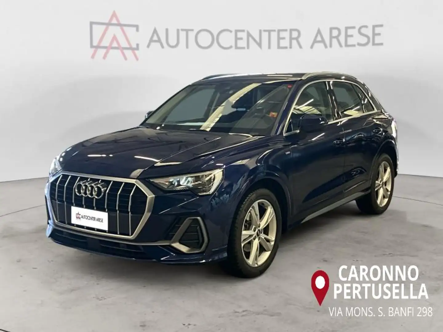 Audi Q3 35 2.0 tdi S line edition s-tronic Blau - 1