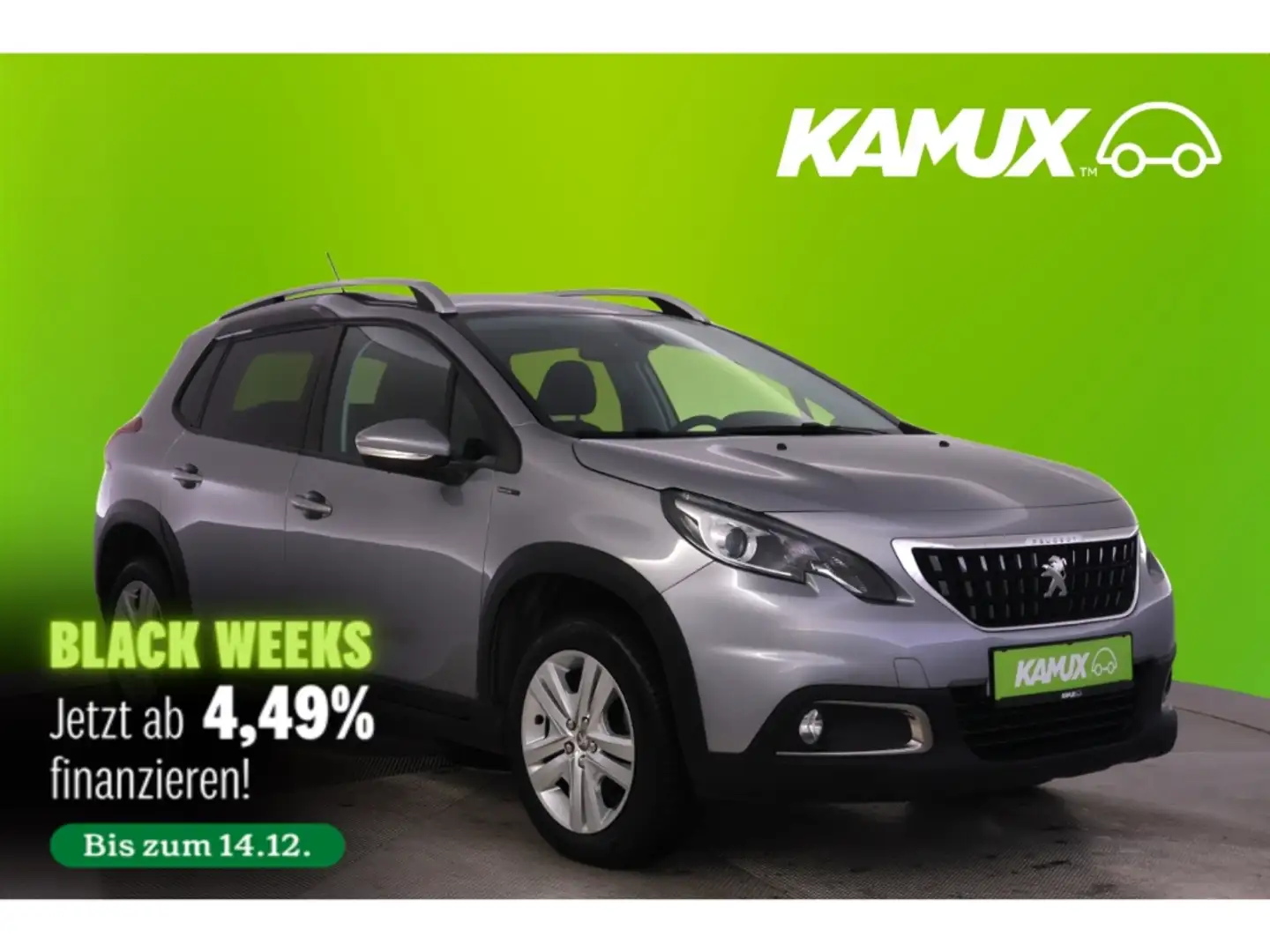 Peugeot 2008 1.2PureTech 130 Signature+NAVI+TEMPO+PDC Grau - 1