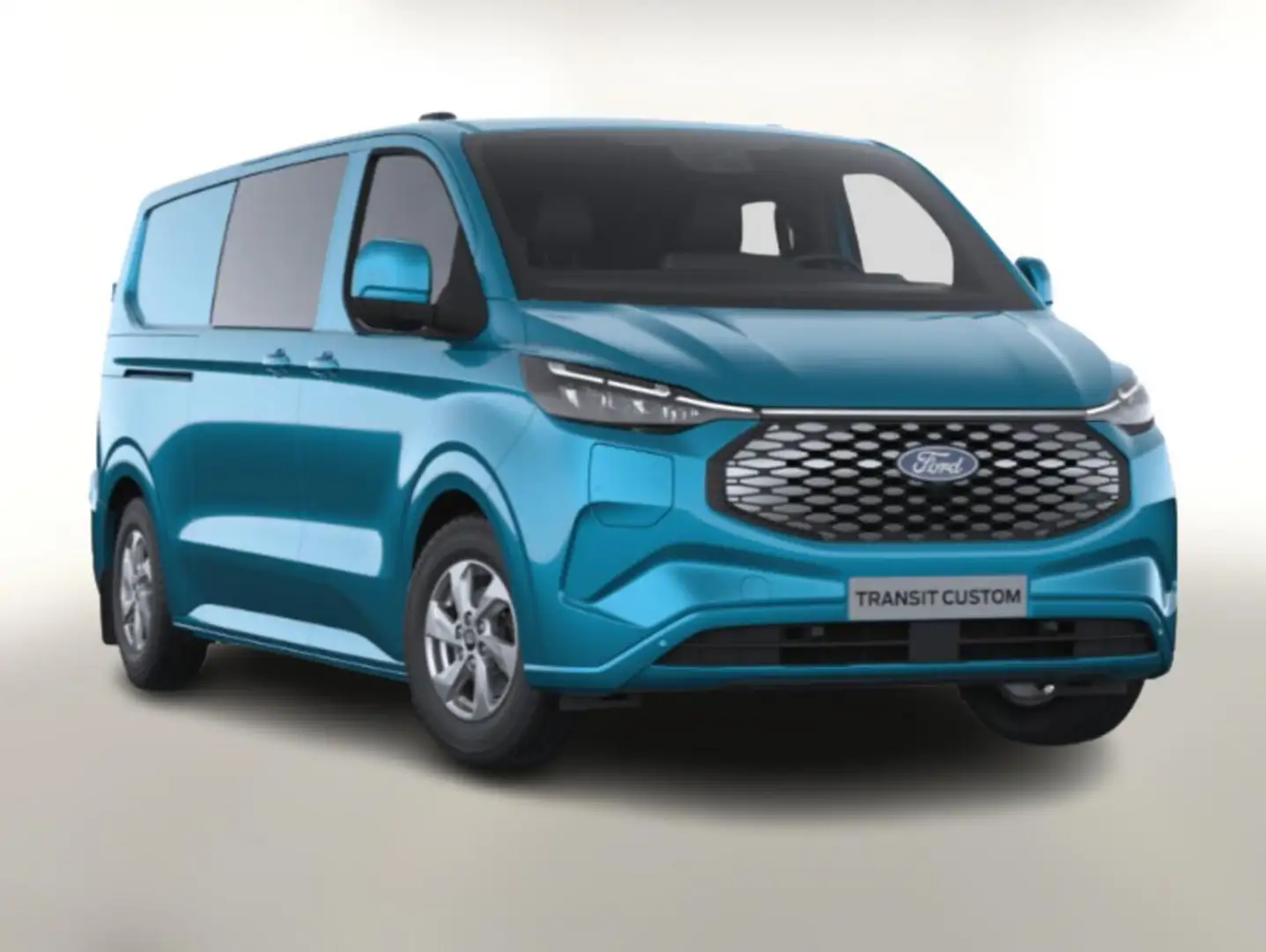 Ford E-Transit Custom Limited DCiV 71kWh L2 LED SHZ 160 kW (21... Blau - 1