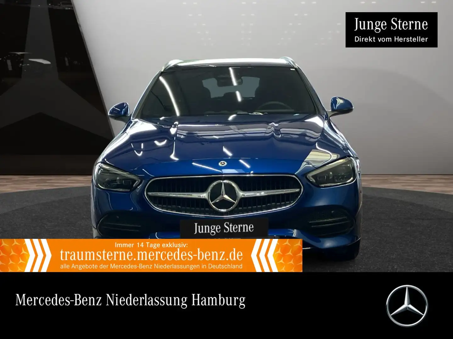 Mercedes-Benz C 300 e T AVANTG+PANO+360+AHK+TOTW+KEYLESS+9G Синий - 1
