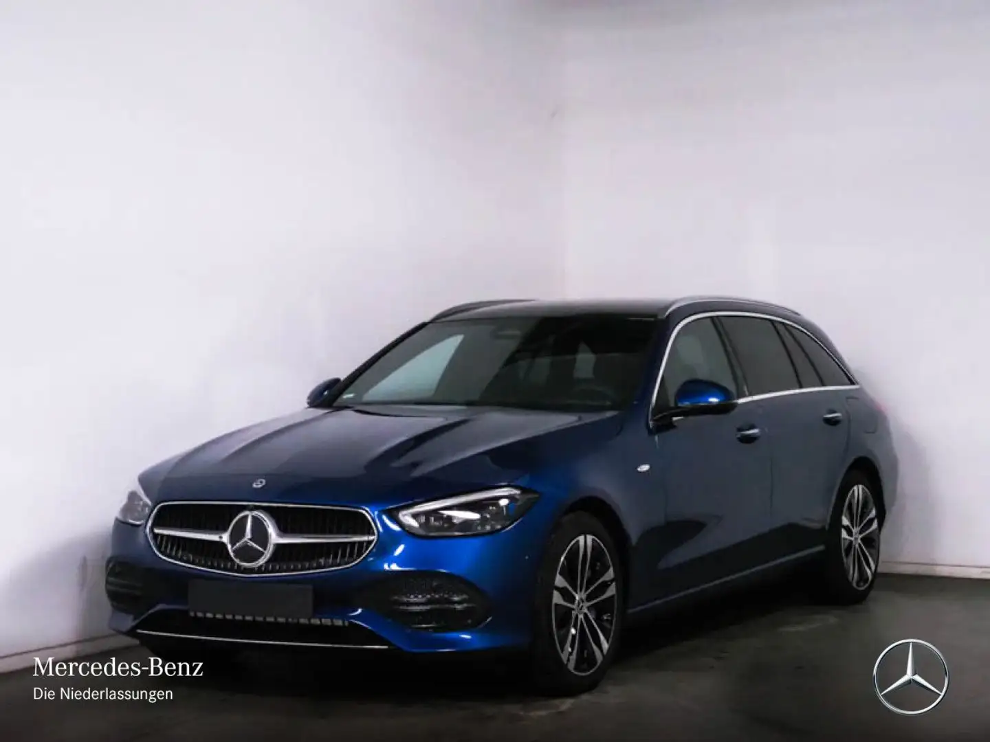 Mercedes-Benz C 300 e T AVANTG+PANO+360+AHK+TOTW+KEYLESS+9G Bleu - 2