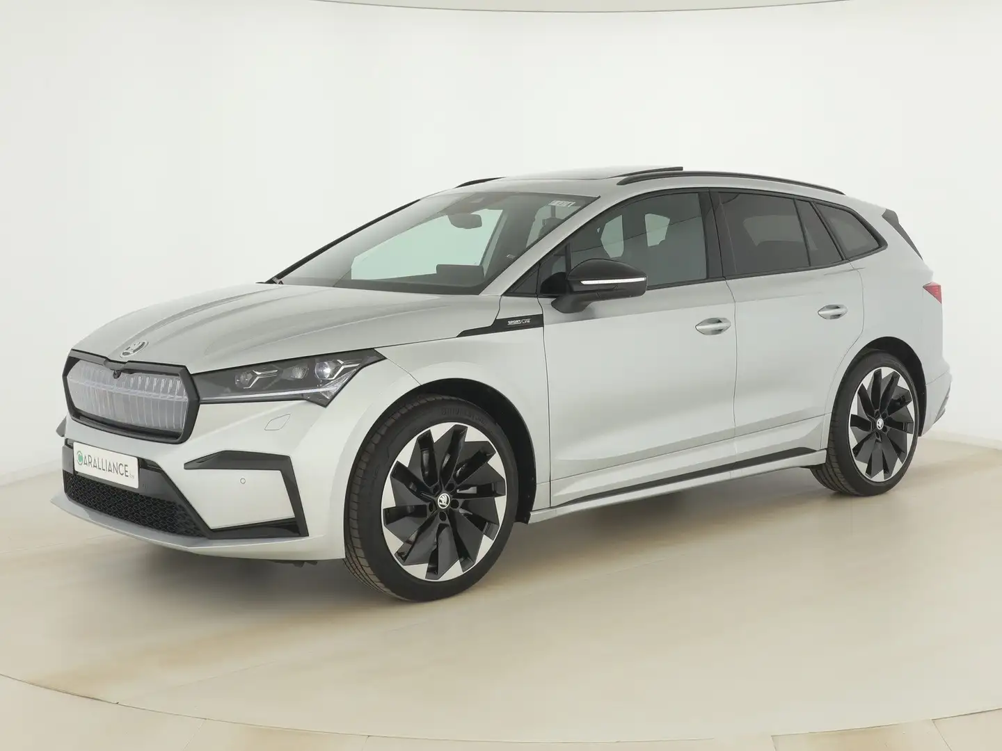 Skoda Enyaq Sportline 80|POMPE|GPS|LED|ATR|TO|LANE|SIDE|360°|A Argent - 1