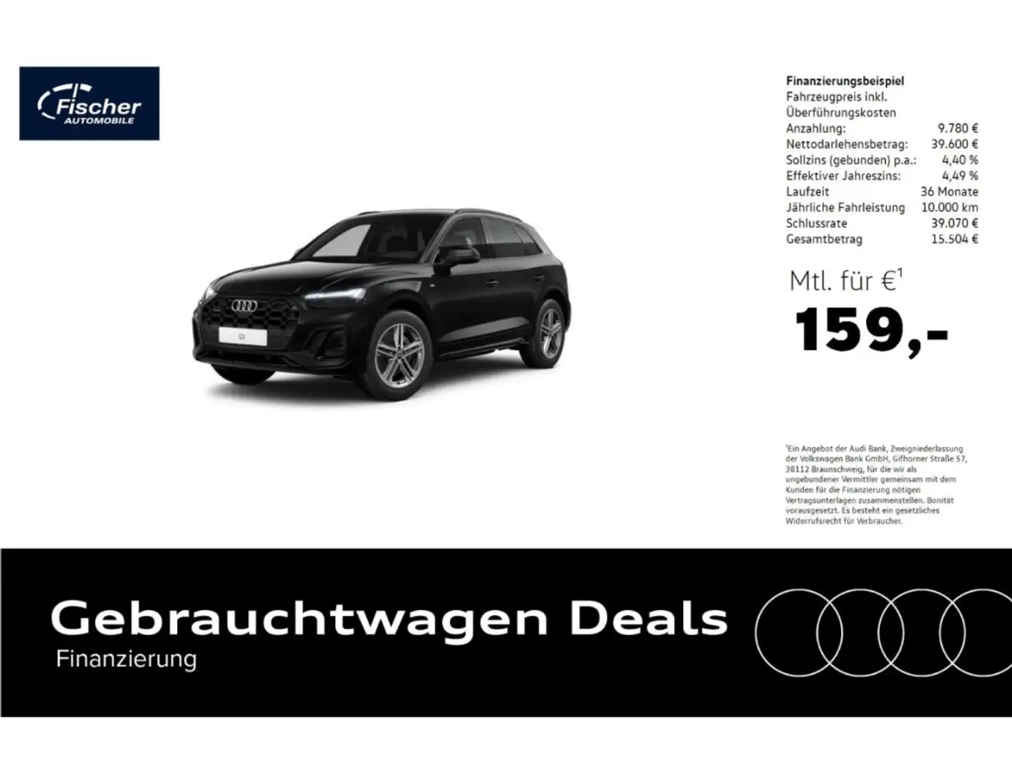 Audi Q5 45 TFSI quattro S line Schwarz - 1