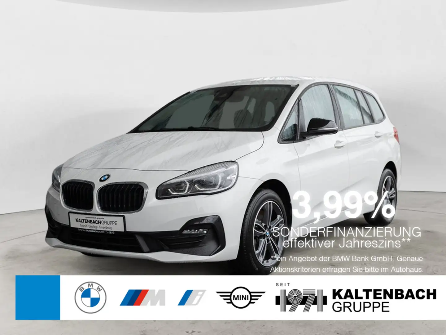 BMW 218 Gran Tourer Sport Line NAVI PDC KLIMA SHZ Wit - 1